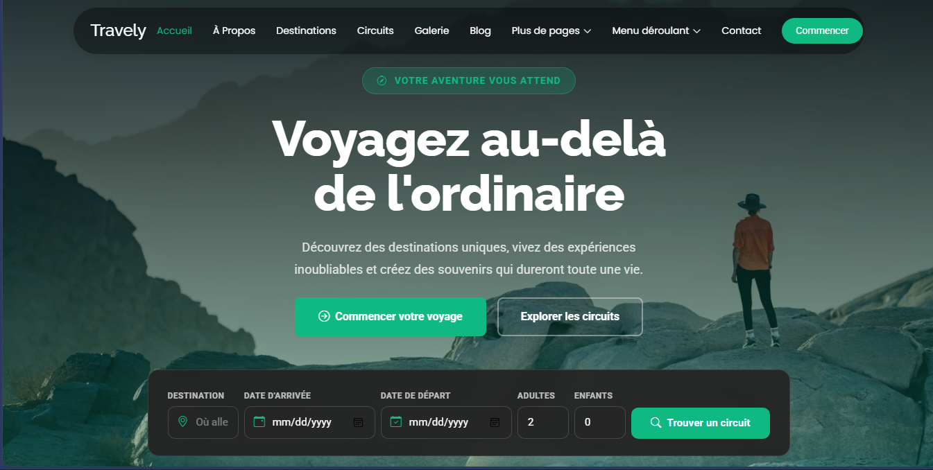 Site Web Professionnel pour Agence de Voyage & Tourisme
